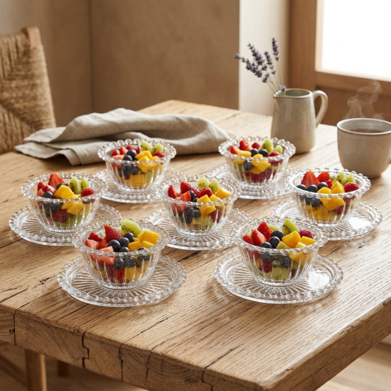 Bowl & Saucer Set 12 Pcs